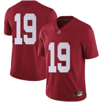 Men's Alabama Crimson Tide #19 Stone Hollenbach Crimson Limited NCAA College Football Jersey 2403NVXV5